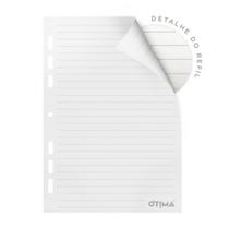 4 un. Refis Fichário Pautado Ultra - Tamanho Colegial 120fls 90g - Ótima 4 un. Refis Fichário Pautado Ultra - Tamanho Colegial 120fls 90g - Ótima