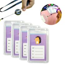 4 Un Suporte Para Cartão Colorido Com Cordão E Elástico Prático