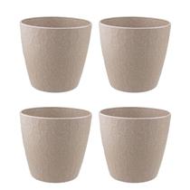 4 un Vaso plantas colmeia decorativo flores G CINZA