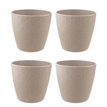 4 un Vaso plantas colmeia decorativo flores G CINZA - EVO