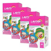 4 Uni Lavitan Vitamina Infantil Comp Mastigavel Tutti Frutti