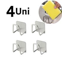 4 Uni Organizador Cozinha Suporte Porta Esponja Bucha Inox P/ Pia 4 Uni Organizador Cozinha Suporte Porta Esponja Bucha Inox P/ Pia