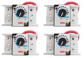 4 unid dimmer potência/voltagem 6000w 40a controlador potenciômetro 500k