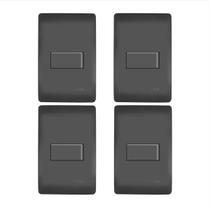 4 Unid- Interruptor Black 16a/250v C/ Parafusos Imperdíveis