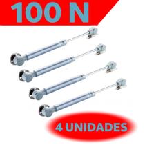 4 Unidades Amortecedor Pistão A Gás 100N para Armário de cozinha e móveis em geral