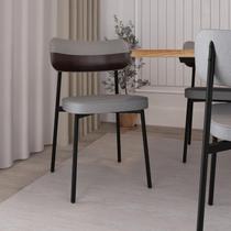 4 Unidades Cadeira Alloa fixa C/4 Pés 50 X 44,7 X 83,8 cm