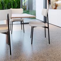 4 Unidades Cadeira Alloa fixa C/4 Pés 50 X 44,7 X 83,8 cm
