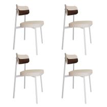 4 Unidades Cadeira Alloa fixa C/4 Pés 50 X 44,7 X 83,8 cm Pés Brancos 4 Unidades Cadeira Alloa fixa C/4 Pés 50 X 44,7 X 83,8 cm Pés Brancos