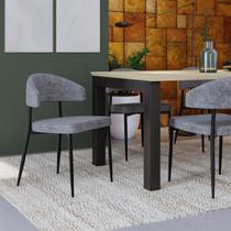 4 Unidades Cadeira Bless Fixa C/4 Pés 55 X 52,5 X 77,5 cm