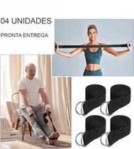 4 unidades cinto para yoga e fisioterapia ( alongamento muscular e saude)