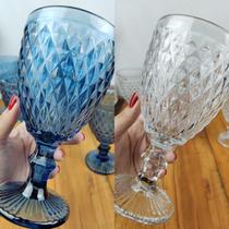 4 unidades de de taças de vidro 300ml bico de abacaxi