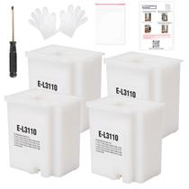4 unidades de reposição de almofadas de tinta residual para impressoras Epson Ecotank 4 unidades de reposição de almofadas de tinta residual para impressoras Epson Ecotank