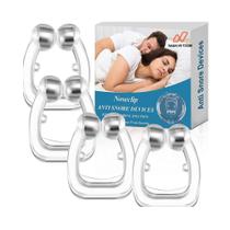 4 Unidades Dispositivo Clipe Nasal Anti Ronco Magnético