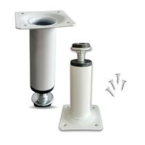 4 unidades Pés 10cm Branco p/ Gaveteiros - Altura Ajustável