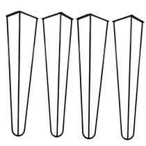 4 Unidades Pés de Ferro Para Mesa Hairpin Legs 75cm 7mm