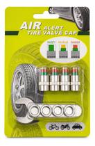 4 Valvulas Tampas Indicadoras Pressão Pneu Carro Moto + Chave 4 Valvulas Tampas Indicadoras Pressão Pneu Carro Moto + Chave