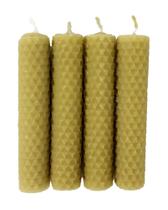 4 Vela De Cera De Abelha 100% Pura E Natural 10x3 Cm 4 Vela De Cera De Abelha 100% Pura E Natural 10x3 Cm