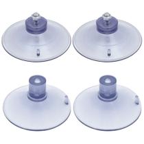 4 Ventosa de 90mm (9 cm) Em PVC Cristal Cama de Gato