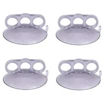 4 Ventosa Garra 3 Dedos PVC Cristal 110mm Martelinho De Ouro