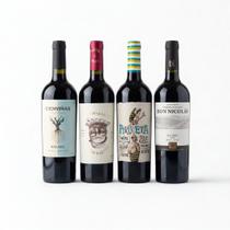 4 Vinhos Tintos Secos Argentinos Malbec 750ml 4 Vinhos Tintos Secos Argentinos Malbec 750ml