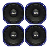 4 Woofer Qvs 8 Polegadas Mgs 808 Medio Linha Premium 400rms Som Automotivo Som Profissional