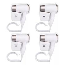 4 x Secador De Cabelo 110v Com Suporte De Parede Para Casa Banheiro Hotel Motel Pousada_Kit 4 unidades 4 x Secador De Cabelo 110v Com Suporte De Parede Para Casa Banheiro Hotel Motel Pousada_Kit 4 unidades