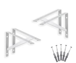 4 X Suporte Mão Francesa 15cm + Kit De Parafusos E Buchas