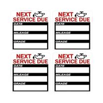 40 Adesivos Retangulares De Lembrete De Troca De Óleo, Etiquetas Adesivas Para Manutenção