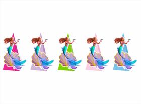 40 Caixinhas CONE para doces Pequena Sereia Filme Ariel