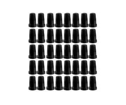 40 Capa De Porca Belga Preta Black Roda Caminhao 16 18 19 21 22 24mm Baixa