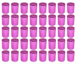 40 Capa de Porca Boliviana Cromada Rosa Metalizada 32/33mm