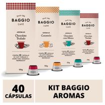 40 Cápsulas Para Nespresso Café Baggio Chocolate Trufado, Menta e Caramelo