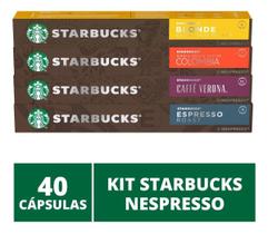 40 Cápsulas Starbucks Nespresso - Degustação Café - Cápsula Alumínio
