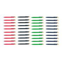 40 Click Eco Gel (10 de cada cor) - vermelho, preto, verde e azul