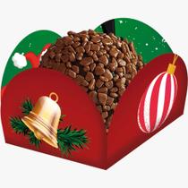 40 Forminha Doces Natal Forma Caixeta - Papai Noel
