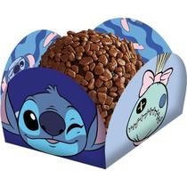 40 Forminha Doces Stitch Forma Docinhos Caixeta