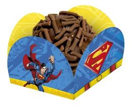 40 Forminha Doces Superman Forma Docinhos Caixeta