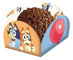 40 Forminhas Bluey Forma Caixeta Doces Festa Licenciadas