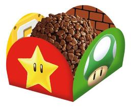 40 Forminhas De Doces Super Mario - Game Caixeta Full