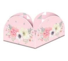 40 Forminhas Doces Cisne Jardim Flores Caixeta Festa Junco