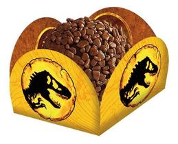 40 Forminhas Doces Jurassic World 3 Forma Caixeta Festa