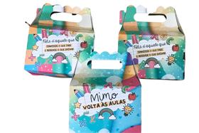 40 lembrancinha maletinha volta as aulas porta bombom