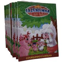 40 Livros Fazendinha História Atacado Lembrancinha De Aniversário C/ Repetição