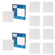 40 Luminárias Plafon Led 18w Philips 6500k 1300lm Bivolt