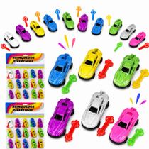 40 Mini Carrinhos Com Lançador Lembrancinha Festa Infantil
