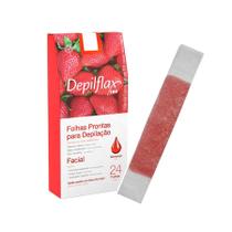 40 Pares de Tiras Depilflax para Depilação de Sobrancelhas - Escolha o Fragância