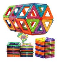 40 Pçs Brinquedo Educativo Magnético Blocos Montar Infantil 40 Pçs Brinquedo Educativo Magnético Blocos Montar Infantil