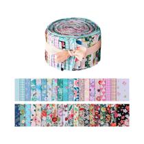 40 Peças De Rolos De Tecido De Algodão Para Patchwork, Costura E Artesanato DIY