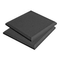 40 Placas de Espuma Acústica Lisa 50x50 Decorativo Anti Ruído