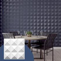40 Placas Decorativas 3d Revestimentos Paredes Tetos Prisma